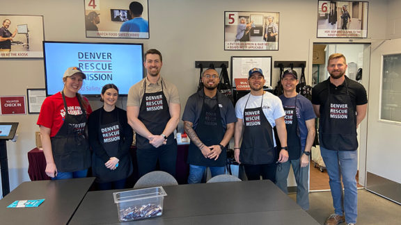 ATS volunteering at the Denver Rescue Mission